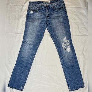 Abercrombie & Fitch Distressed Boyfriend Jeans
